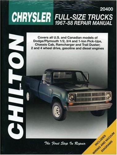 Chrysler Full-Size Trucks, 1967-88 (Chilton Total Car Care Series Manuals)