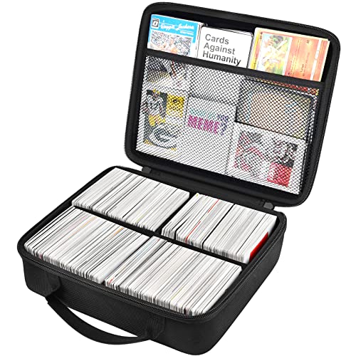 1600+ Large Card Game Case, Trading Card Storage Holder Box Compatible with Football Cards/for