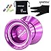 MAGICYOYO N5 Desperado Unresponsive Yoyo Professional Yo-Yos Balls with 5 Strings , Gloves and Yoyo Bag Purple