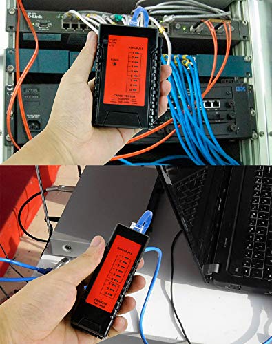 KOLSOL Network LAN Cable Tester 60V RJ45 RJ11 RJ12 Cat5 Cat6 UTP Phone Wire Automatic Test Tool