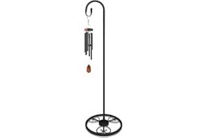 EGOMYRON 63" Adjustable Shepherds Hooks Stand for Wind Chimes, Hummingbird Feeders, Lanterns, Hanging Plant Stand Indoor Outdoor Patio Garden