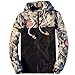 Amcupider Men's Contrast Zip Front-Zip Jacket Medium Black