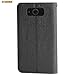 Beyond Cell PU Leather Folio Flip Cover Wallet Phone Case with Stand for Motorola Droid Maxx 1080M - Black/Black
