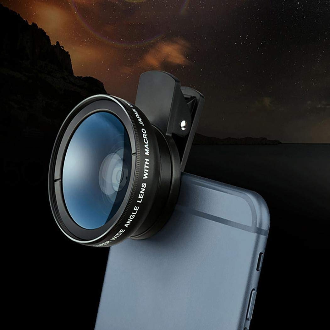 wumedy 2 in 1 Wide Angle Macro Lens Camera Lens Phone External Camera Lens Attachments