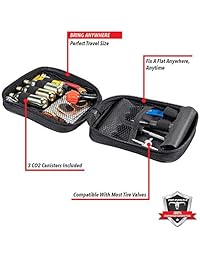 Pit Posse pp3167 Tire Puncture Reparación Kit de herramientas inflador de inflación motocicleta ATV Quad Dirt Bike