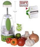 Ohana Magic Food Onion Garlic Chopper Dicer Mincer, Tomato Vegetable Fruit Slicer,  Salsa Maker