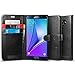 Spigen Wallet S Galaxy Note 5 Case with Foldable Cover and Kickstand Feature for Galaxy Note 5 2015 - Black