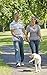 Retractable Dog Cat Pet Leash by Hertzko - 16 Foot Strong Nylon Ribbon - Extendable Lead for Small & Medium Dogs up to 44lbs - Comfortable Anti-Slip Handle
