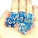 Haxtec Glitter DND Dice Set 7PCS Polyhedral D D Dice for Roleplaying Dice Games as Dungeons and Dragons-(Blue Glitter)