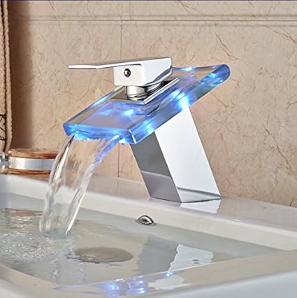 Suuaa Kitchen Faucet Net Faucet Bathroom Faucet Luxury Led Color