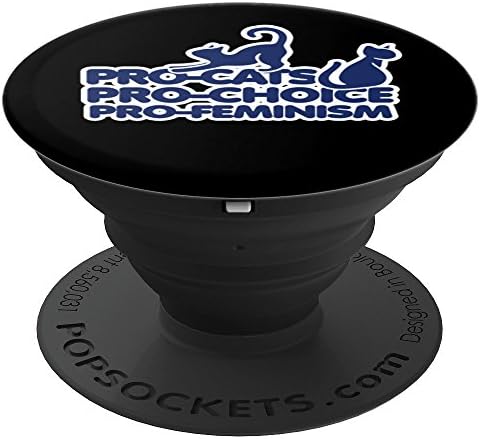 Pro-cats pro-choice pro-feminism design - PopSockets Grip and Stand for Phones and Tablets