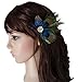 TOBATOBA Cute Peacock Feather Hair Clip