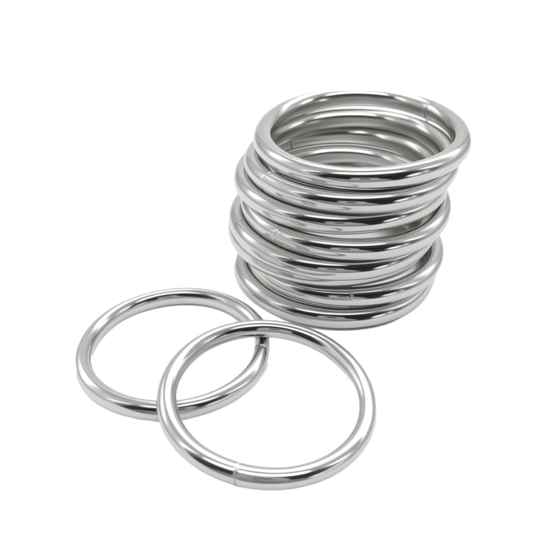 Suo Long 10 Pack Macrame Rings Metal for Craft,2 inch O Rings for Making Macrame Plant Hangers eavy Duty O-Ring for Sewing,Dog Leash,Dog Collor,Plant Hanger,Crafting,Jewellry Making