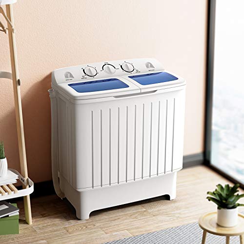 Giantex Portable Compact Twin Tub Washing Machine 17.5lbs Mini Washer