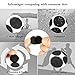 Self Adhesive Dots, Strong Adhesive 1200pcs(600 Pairs) 0.59 inch Diameter Sticky Back Hook Nylon, Loop Strips with Waterproof Sticky Glue Tapes for Classroom, Office, Home(Black)