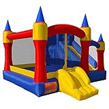 Cloud 9 Royal Slide Bounce House - Inflatable Bouncing Jumper Without Blower