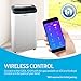 RolliCool Alexa-Enabled Portable Air Conditioner 14,000 BTU AC Unit with Heater, Dehumidifier, Fan, Mobile App (COOL100H-19)