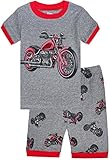 Boys Pajamas Motorcycle Cotton Kids Clothes Short Sets Size 4Y