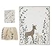 Lambs & Ivy Meadow 3 Piece Crib Bedding Set, Cream/Brown/White
