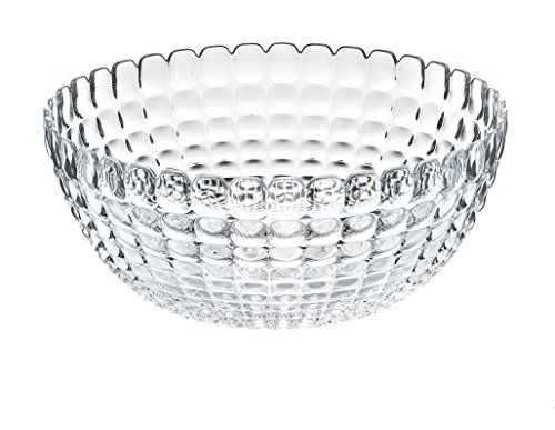 Guzzini Tiffany Collection Extra Large Serving Bowl, 169-Fluid Ounces, Transparent