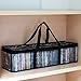 Evelots Set of 2 Zebra Print Portable CD Storage Bags, Each Bag Holds 55 CDs