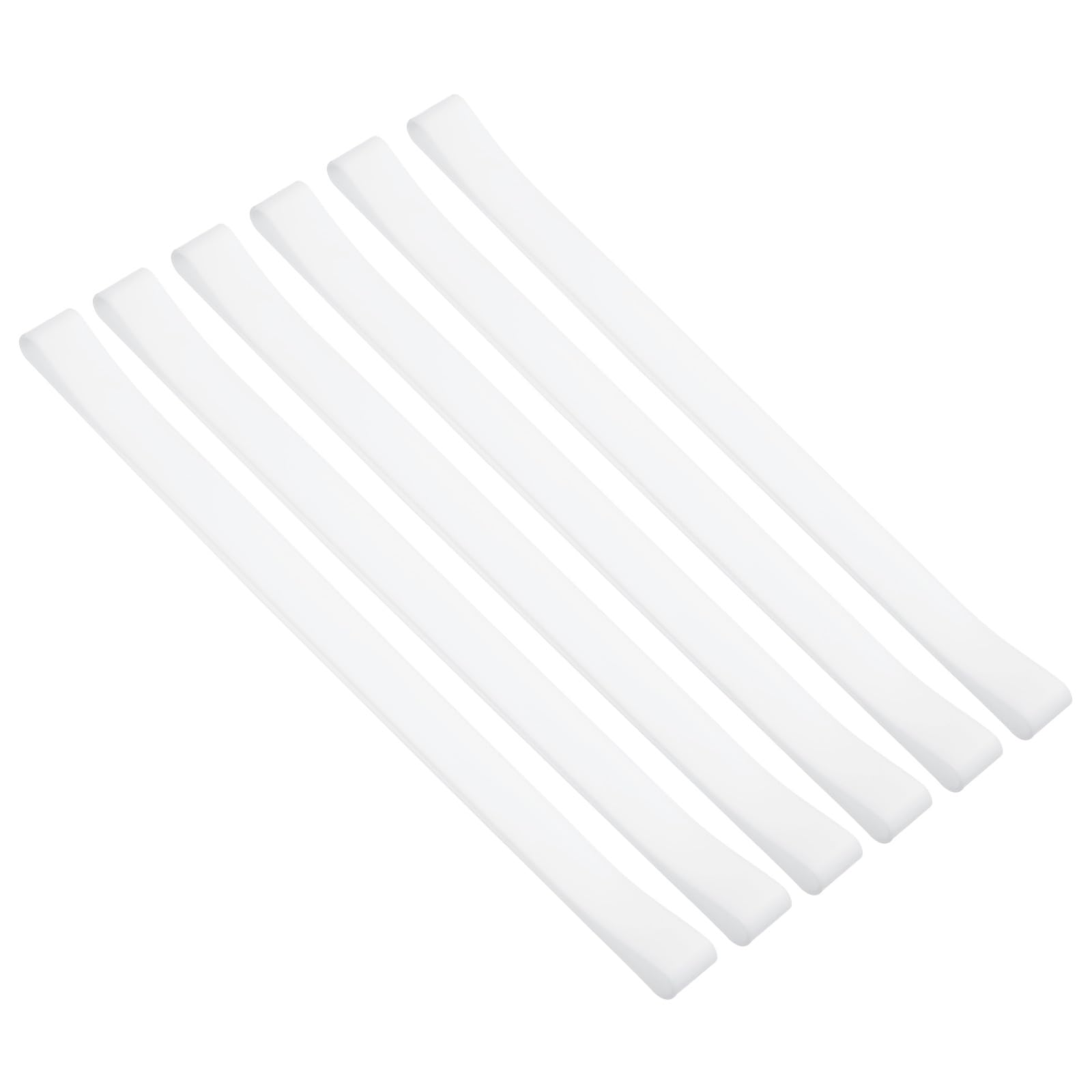 PATIKIL Towel Bands, 6 Pack Elastic Towel Clips Cruise Essentials Silicone Beach Towel Straps for Beach Pool Cruise Chairs, White