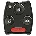KeylessOption Keyless Remote Uncut Car Key Fob Shell and Button Pad Fix Outer Shell Repair