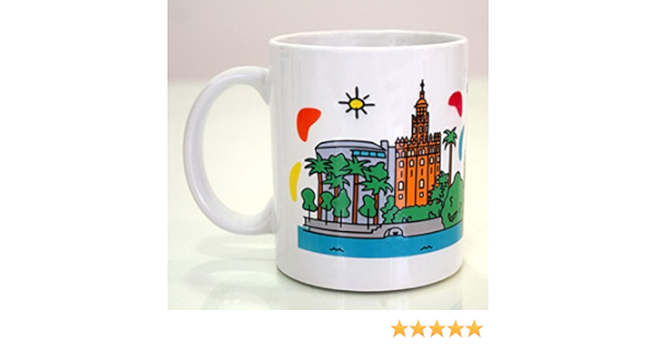 DONSOUVENIR Taza MUG Sevilla Torre del Oro Y Giralda
