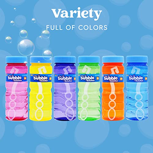 JOYIN 12 Pack Bubble Bottles (4oz Bubbles Solution), Bubbles Party