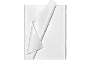 Bobobag 50 Sheets 20''X28'' Full Size White Tissue Paper Bulk for Gift Bags Gift Wrapping Weddings Birthday Showers Arts Craft Party Decoration