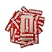Supreme Stickers 50 Pieces Pack Waterproof and Oil Proof OEM Style for Decoration of Smart Phone, Laptop, Backpack Skateboarding, Cars, Laggages etc (Red and Black, 100 pieces (50+50))