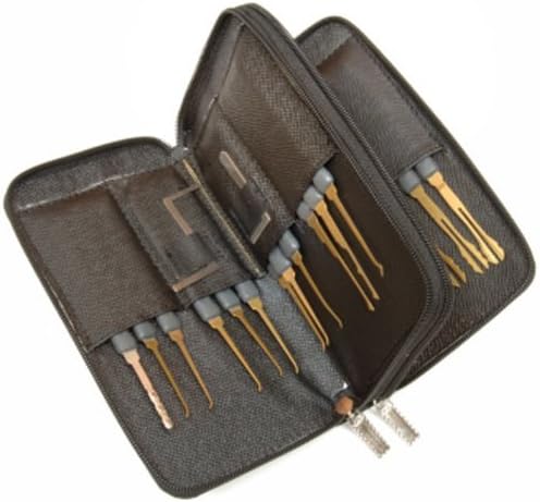Picklock Set 23 parts Titanium with bag by DonDo