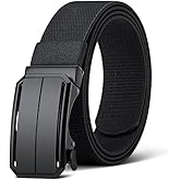 VANNANBA Stretch Ratchet Belts for Men - Elastic Nylon Belt for Work Golf Casual Pants