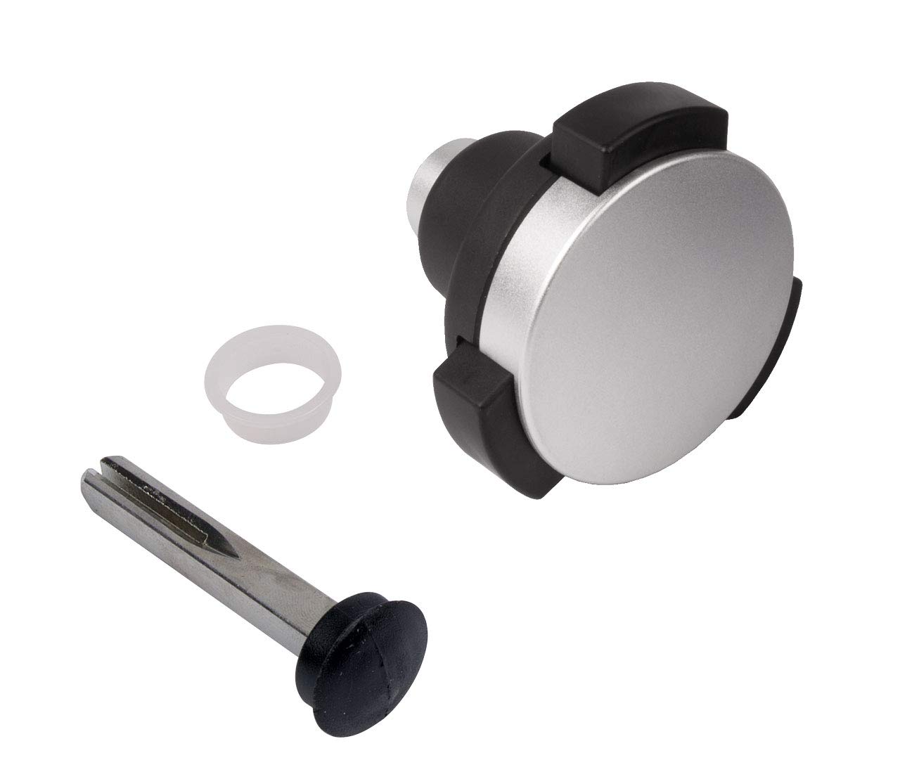 Zaundirekt KIDLOC-2 Pair of Aluminium Half-Pressure Handles I Locinox I Knob I Door Knob Rotating Gate I Gate