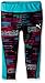 PUMA Little Girls' Active Legging Capri, Stripe Glitch Print, 6X