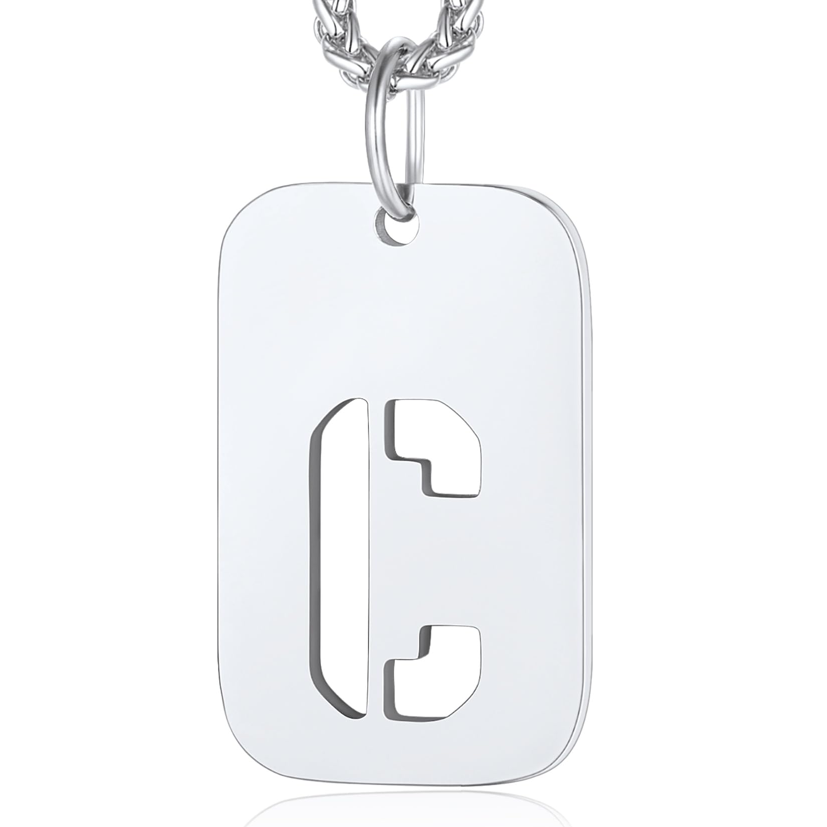 ChainsPro Dog Tag Necklace Stainless Steel Mens Pendant Mens Jewellery Hip Hop Men's Necklaces Gifts for Christmas