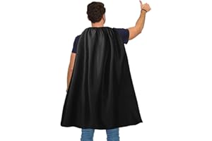 MAKLULU Adult Superhero Capes and Masks - Halloween Vampire Cape Superhero Party Capes Superhero Costume