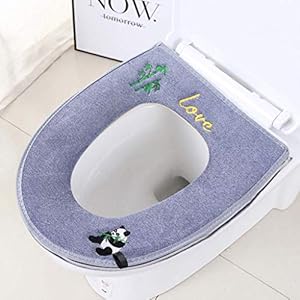 Yuzhijie Toiletzitkussen met dikke toiletdeksel toiletbril rits toilet, 7