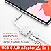 Wingstek USB C Headphone Audio and Charger Adapter Dual Type-C Earphone Converter Compatible for Google Pixel 2/2XL/3/3XL,Apple iPad Pro2018,Samsung Galaxy note10 + Plus,Essential Phone – Whitethumb 2