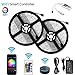 LED Light Strip, MIBOTE WiFi Wireless Smart Phone APP Controlled Strip Lights Kit 32.8ft 300 Leds Waterproof IP65 Led Rope Lights With DC12V UL Listed Power Supply, Work with Android, IOS and Alexa