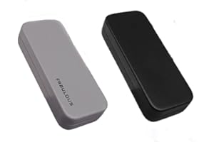 2PCS Eyeglass Cases, Hard Shell Glasses Case, Large Square Retro Glasses Case for Men, Women, Girl, Boy, Sunglass, Eyeglasses