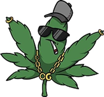 Amazon Com Cool Gangster Og Hiphop Weed Hemp Leaf Cartoon Emoji Vinyl Sticker 4 Tall Arts Crafts Sewing