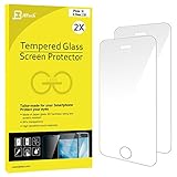 iPhone SE Screen Protector, JETech® 2-Pack iPhone 5S 5C 5 SE Tempered Glass Screen Protector Film for iPhone SE Screen Protector