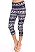 VIV Collection Print Brushed Capri Cropped Leggings Listing 1