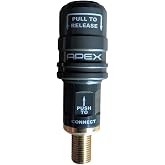 APEX High Flow Push On Air Chuck - Product Compatible with: Milwaukee M12 M18 Inflator - Air Up Faster