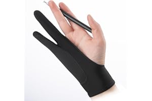 Digital Drawing Anti-Misclick Glove 1 Pc,Glove for ipad Drawing Tablet,Sketching,Art Glove with Two Finger for Right Hand