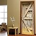 Fymural Danger Keep Out Door Wall Mural - Wallpaper Stickers Vinyl Removable 3D Decals for Home Retro Decoration 30.3x78.7