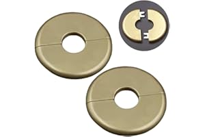 SHENGHANG 2 Pcs Wall Split Flange Self-Adhesive tape Round Escutcheon Various pipes Plate Cover for Water Pipe Faucet Decoration Accessories (A22mm/0.88in)
