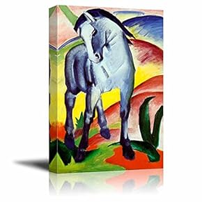 Blue Horse by Franz Marc Famous Fine Art...