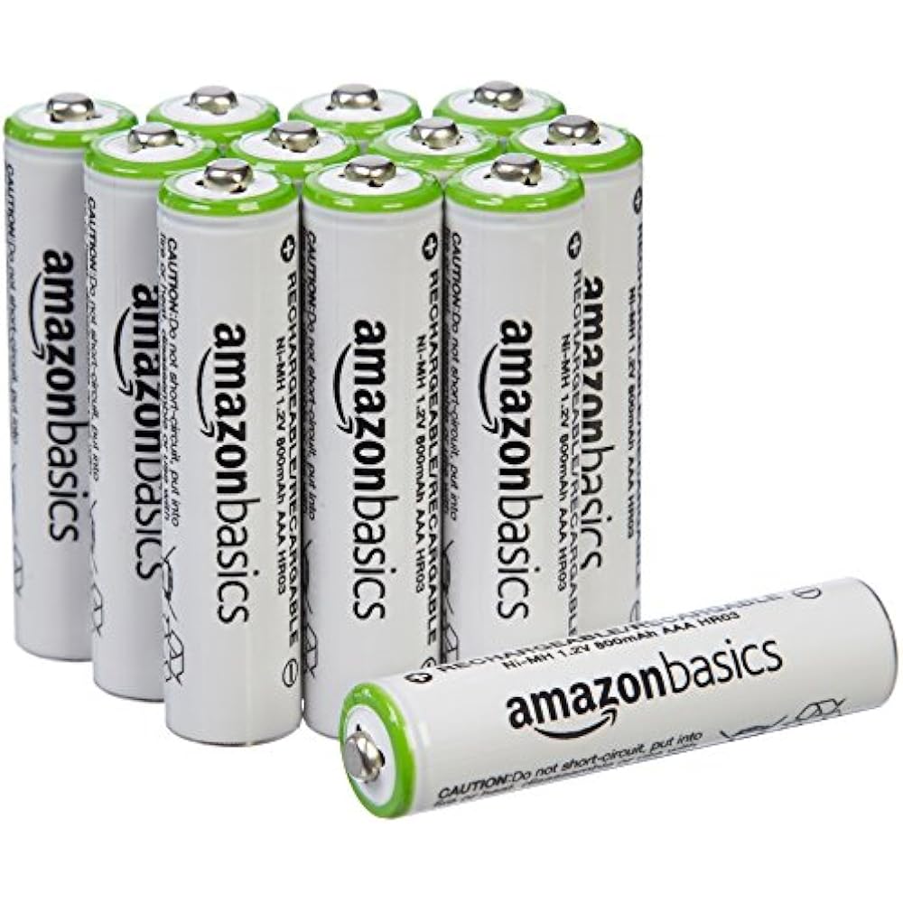 Basics AA AAA Rechargeable Batteries (12Pack) Precharged Battery